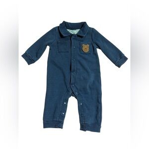 Disney blue and white romper suit 2 pieces with embroidery detail size 3/6 month